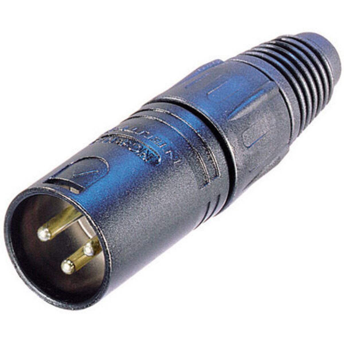 Neutrik NC3MXB Male Black XLR Connector with Gold Contacts